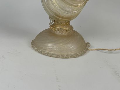 MURANO, 20th century.
Blown glass lamp with...