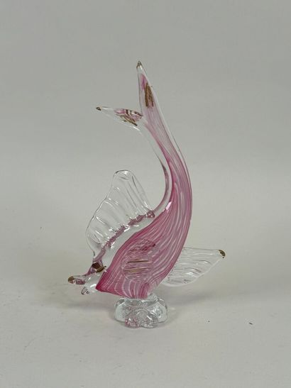 MURANO, XXe.
Poisson en verre soufflé coloré...