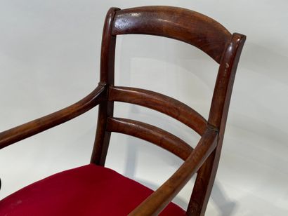 Small children's armchair with mahogany stock,...