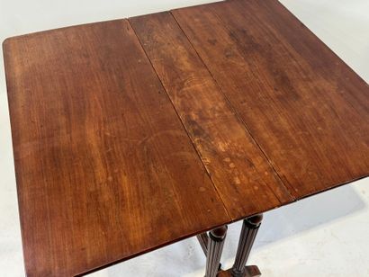 Mahogany shutter table, rectangular top,...