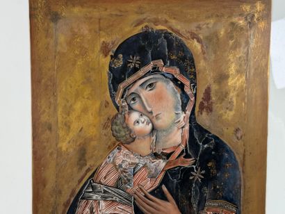 Modern school.
The Virgin of Vladimir.
Polychrome...