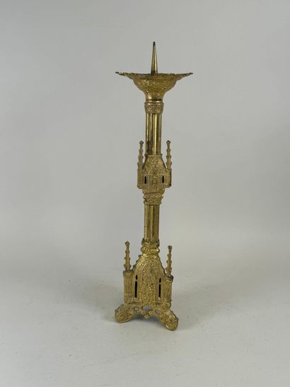 Large gilded metal cathedral picnic.
Late...