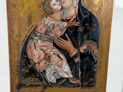 Modern school.
The Virgin of Vladimir.
Polychrome...