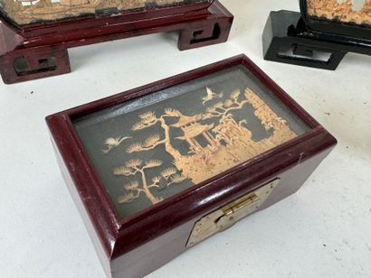 CHINA, 20th century.
Collection of 5 dioramas...