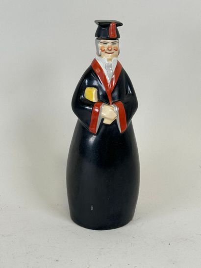 ROBJ in PARIS.
Polychrome porcelain bottle...