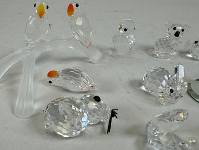 SWAROVSKI.
Lot of 13 small animal subjects...
