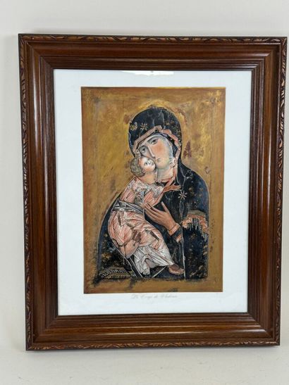 Modern school.
The Virgin of Vladimir.
Polychrome...
