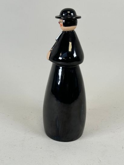 ROBJ in PARIS.
Polychrome porcelain bottle...