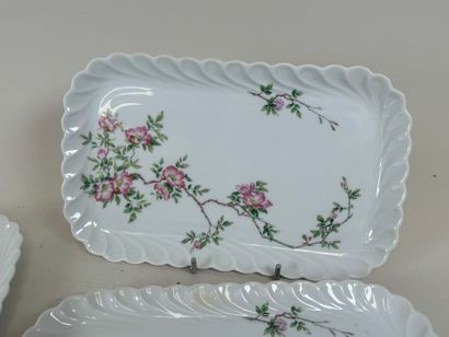 HAVILAND in LIMOGES.
Series of 6 rectangular...