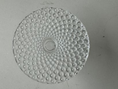LALIQUE.
Series of 6 conical crystal glasses...