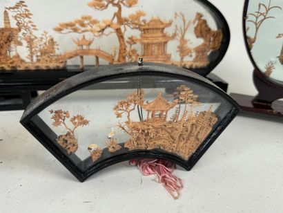 CHINA, 20th century.
Collection of 5 dioramas...