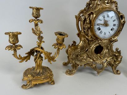 COLLECTION D'ART.
Garniture de cheminée en...