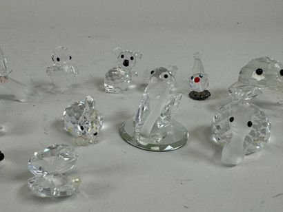 SWAROVSKI.
Lot of 13 small animal subjects...