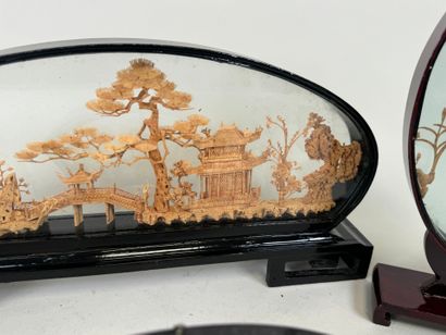 CHINA, 20th century.
Collection of 5 dioramas...