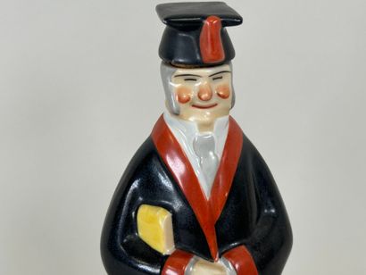 ROBJ in PARIS.
Polychrome porcelain bottle...