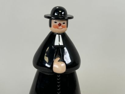 ROBJ in PARIS.
Polychrome porcelain bottle...