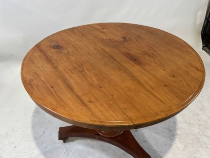 Circular table or tripod pedestal table in...