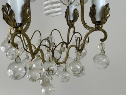 Small ormolu chandelier with 5 lights including...