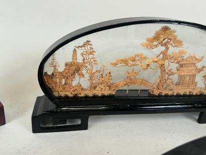 CHINA, 20th century.
Collection of 5 dioramas...