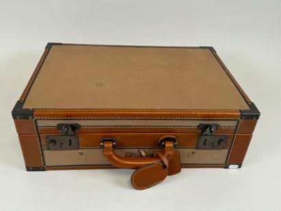 LANCEL Paris.
Hand-carried suitcase in leather...