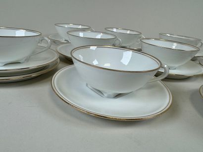 Two sets of porcelain or ceramic tea or coffee...