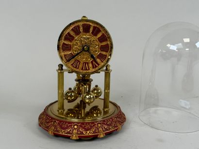 LANCEL Paris.
Brass portico clock.
Presented...
