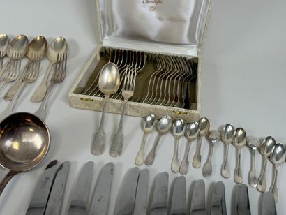 CHRISTOFLE.
CLUNY model.
Important set of...