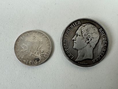 5-franc silver coin Leopold I - King of the...