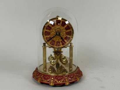 LANCEL Paris.
Brass portico clock.
Presented...