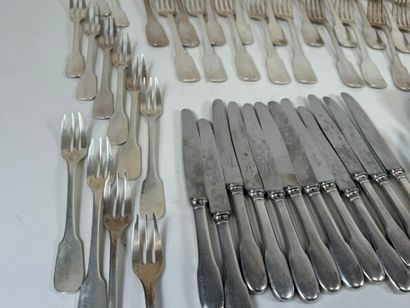 CHRISTOFLE.
CLUNY model.
Important set of...