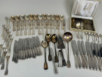 CHRISTOFLE.
CLUNY model.
Important set of...