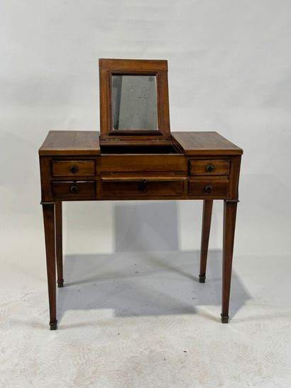 Moulded wood dressing table opening with...