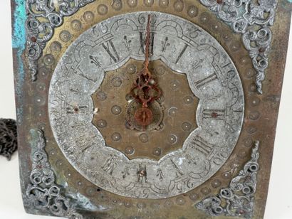 Comtoise clock movement in metal and brass,...