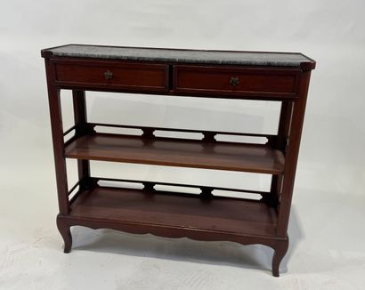 Small mahogany bookcase sideboard opening...