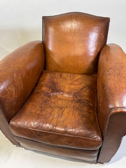 Pair of brown leather 