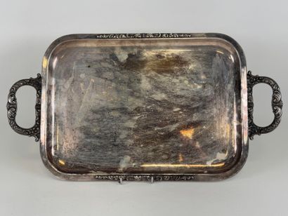 BERNDORF LUZERN.
Rectangular tray with two...