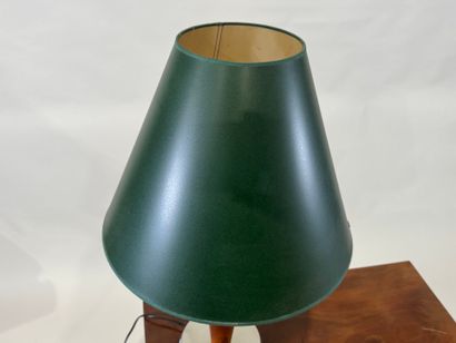 Desk lamp in wood, metal and plastic.
Electrified.
H....