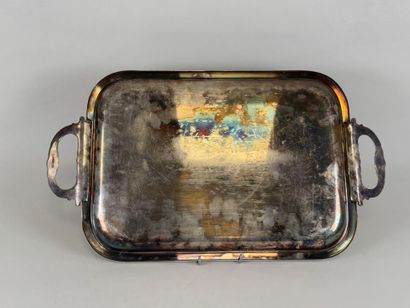 BERNDORF LUZERN.
Rectangular tray with two...