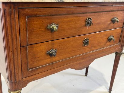 Molded wood chest of drawers opening with...