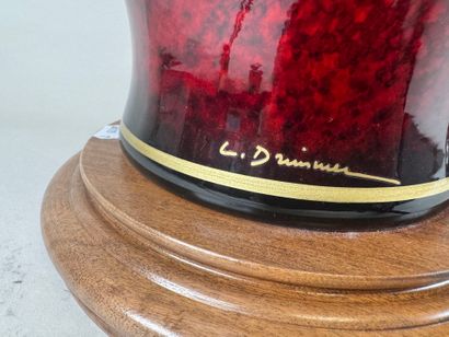 Louis DRIMMER (20th).
Pair of polychrome...