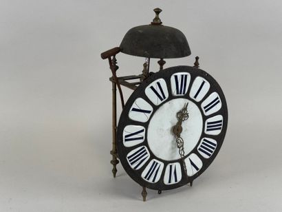 Bronze and metal comtoise movement, circular...