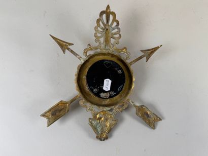 Bronze Precision Barometer with arrows and...
