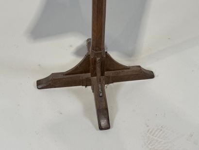 Moulded oak double lectern with pivoting...