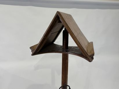 Moulded oak double lectern with pivoting...