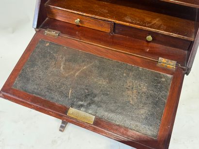 Mahogany billet doux opening by a flap, the...