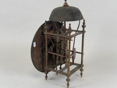 Bronze and metal comtoise movement, circular...