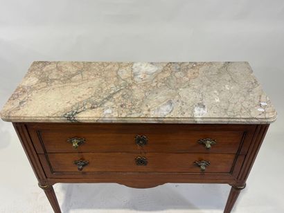 Molded wood chest of drawers opening with...