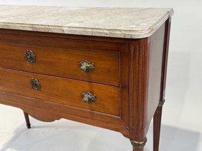 Molded wood chest of drawers opening with...