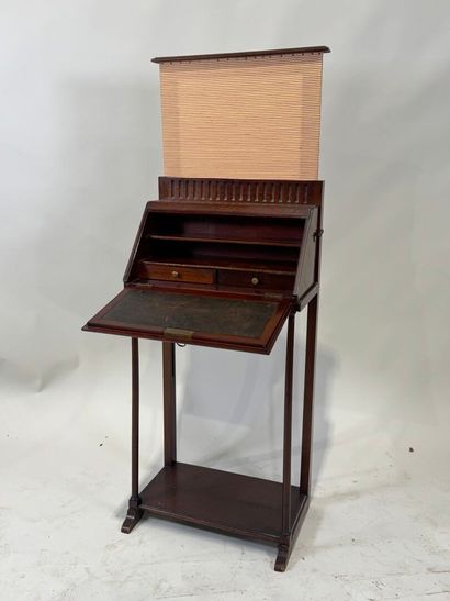 Mahogany billet doux opening by a flap, the...