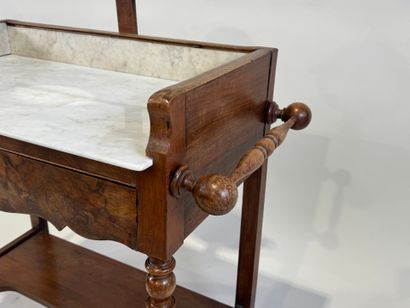 Molded wood vanity opening with one drawer,...